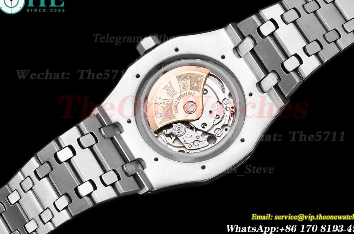 SS 41mm Dial GDF Royal Grey MY8215 15202 Oak SS 0121